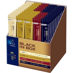 AGF Maxim Black In Box Assortment of 50 Packs of Instant Coffee Stick Type – Tokyo Sakura Mall