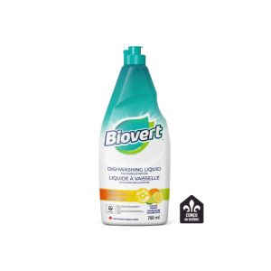 Biovert – Dishwashing Liquid Citrus Fresh, 23.7 Floz (Pack of 12)