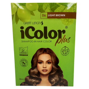 iColor Plus – Shampoo-In Hair Color – Light Brown – 30 ML