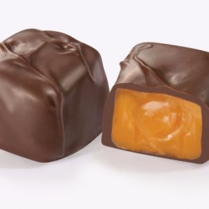 Asher’s Dark Chocolate Covered Vanilla Caramels with Milk String