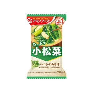 Amano Foods “Itsumo no Omisoshiru”, Freeze-dried Miso Soup, Komatsuna, 1 serving