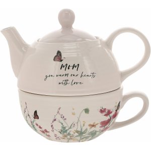 “Mom” Tea for One Set – 14.5 oz Teapot & 10 oz Cup