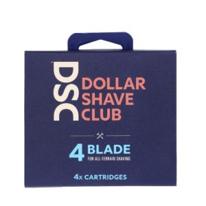 Dollar Shave Club – Razor Refill Dispense 4 Blade, 1 Each (Pack Of 4)