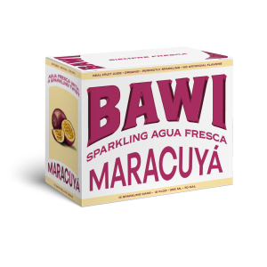 Bawi Agua Fresca LA MARACUYÁ (Passionfruit) Can – 12 Cans x 12 oz (355 mL) case