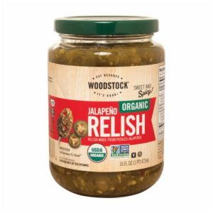 Woodstock Relish Jalapeno 16 Oz – Pack Of 6