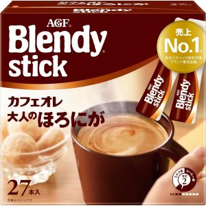 AGF Blendy Stick Cafe au Lait for Adults 27 Sticks Stick Coffee Made in JAPAN – Tokyo Sakura Mall