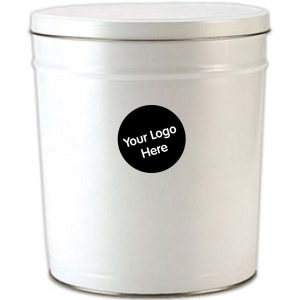 6.5 Gal Custom Branded Gourmet Popcorn Tin