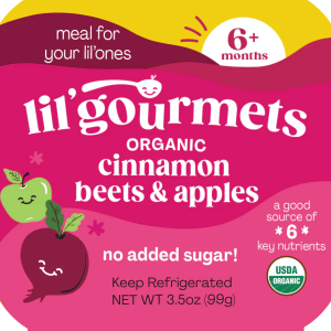 Lil Gourmets – Meal Bowl Cinnamon Apple Beet, 3.5 Oz – Pack of 8