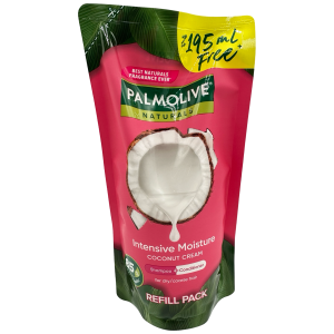 Palmolive Naturals – Shampoo + Conditioner – Intensive Moisture Coconut Cream – REFILL PACK – 600ml