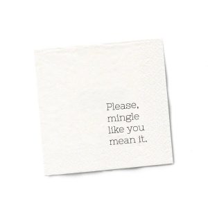 Twisted Wares – Please Mingle Like You Mean It | Funny Napkins