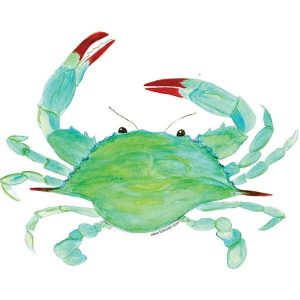 3″ Clawdia Blue Crab Sticker | B McVan