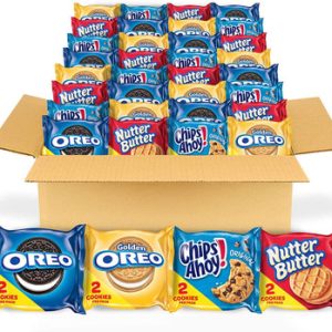 OREO Original, OREO Golden, CHIPS AHOY! & Nutter Butter Cookie Snacks Variety Pack, School Lunch Box Snacks, 56 Snack Packs (2 Cookies Per Pack)
