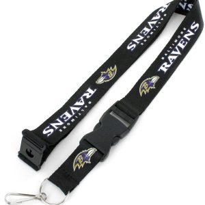 Aminco USA – NFL Baltimore Ravens Team Lanyard, Black