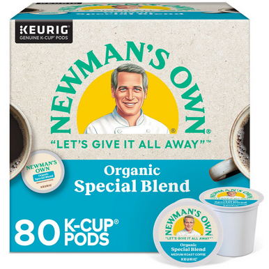 Newman’s Own Organics Special Blend Coffee Single Serve K-Cup Coffee Pods, 80 ct.