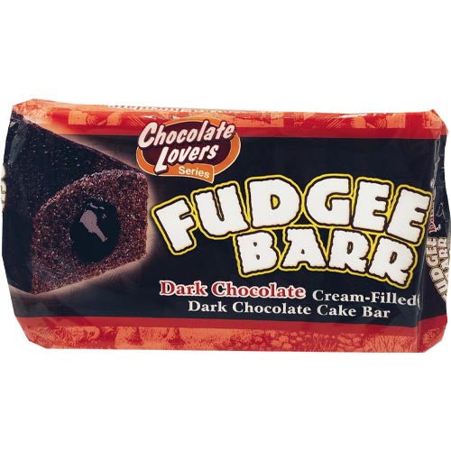 Rebisco – Fudgee Bar – Dark Chocolate Cream Filled Dark Chocolate Cake Bar – 10 Pack – 42 G