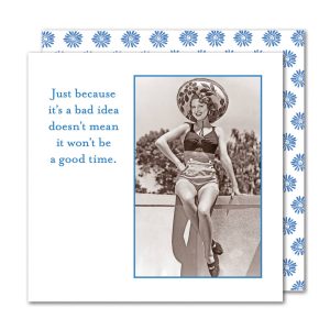 Shannon Martin Design – Bad Idea, Good Time Beverage Napkin