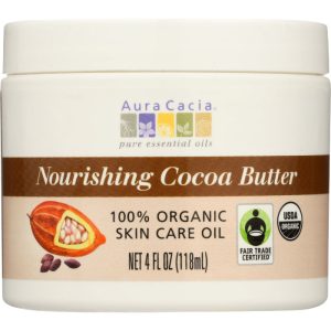 Aura Cacia – Cocoa Butter Organic, 4 oz (Pack of 3)
