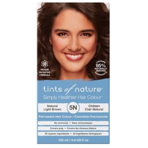 Tints of Nature – 5N Natural Light Brown Permanent Hair Dye, 4.4 fl oz