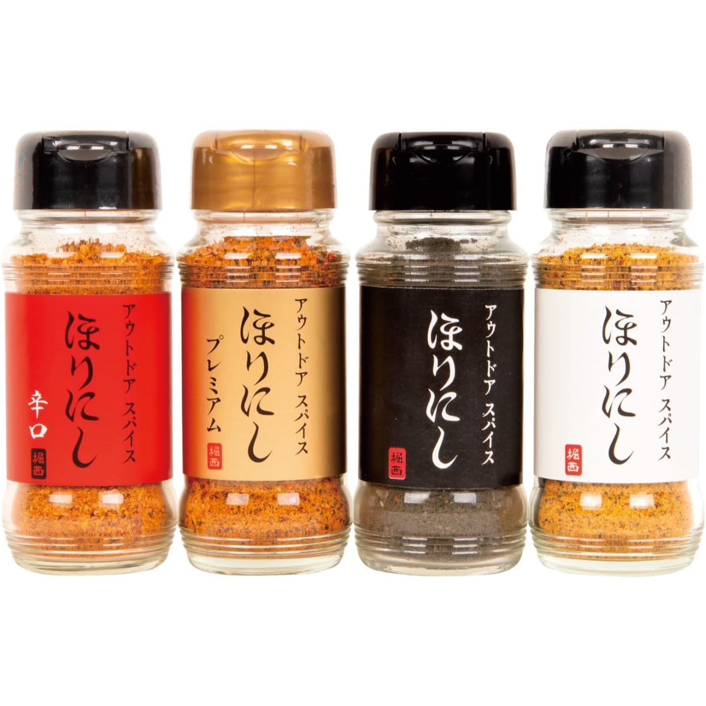 Outdoor Spice Hori Nishi 4-Bottle 4-Type Set Special Blend Made in JAPAN – Tokyo Sakura Mall