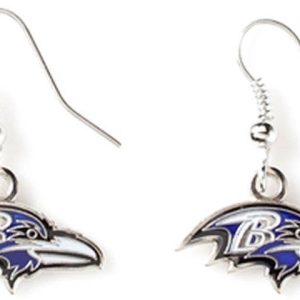 Aminco USA – NFL Baltimore Ravens Logo Dangle Earrings