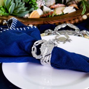Arthur Court – Crab Napkin Rings – set of 4