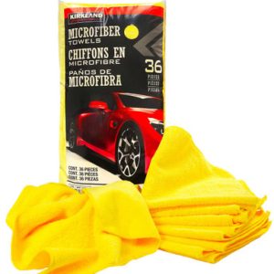 Kirkland Signature Ultra Plush Microfiber Towel, Yellow, 16 in x 16 in, 36-count