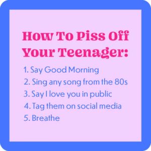 Drinks on Me coasters – How to piss off a Teenage Coaster