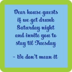 Drinks on Me coasters – Dear House Guest