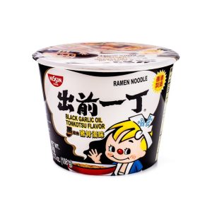 Nissin Demae Bowl Ramen Black Garlic oil Tonkotsu Artificial Pork Flavor (Hong Kong)