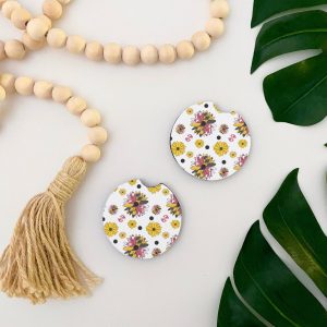Jami Creates – Maryland Flower Car Coasters