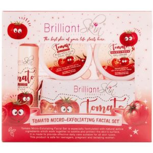 Brilliant Skin Essentials – Tomato Micro-Exfoliating Facial Set – 340 G