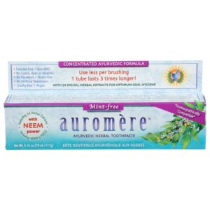 Auromere – Ayurvedic Herbal Toothpaste Mint-Free, 4.16 oz