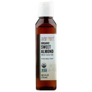 Aura Cacia – Skin Care Oil Sweet Almond Organic, 4 Oz (Pack of 1)