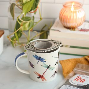 Lucky Dragonfly Mug with Infuser (in Gift Box)