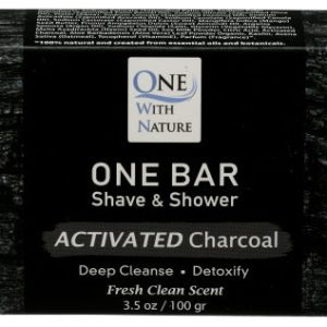 One With Nature Bar Shampoo & Shave Charcoal 3.5 Oz – Pack Of 3