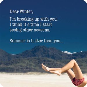Drinks on Me coasters – Dear Winter coaster